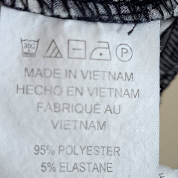 Michael Michael Kors Women's XL Half Zip Button Tab Sleeve V-Neck Multicolor Top - Picture 8 of 9